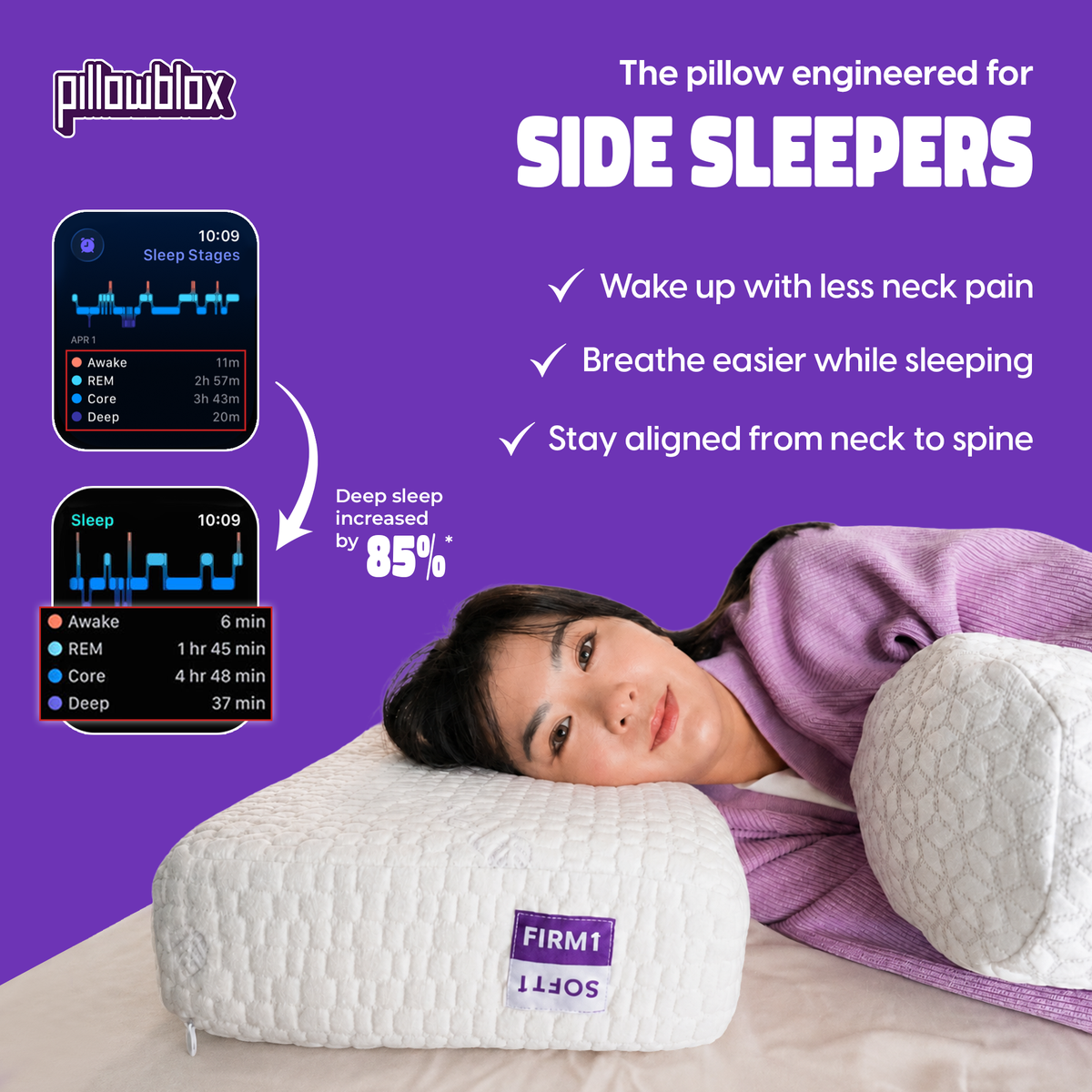 Original Side Sleepers Pillow (Pillowblox)
