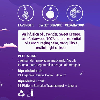 Organic Pillow Linen Spray Lavender for Deep Sleep - 100mL