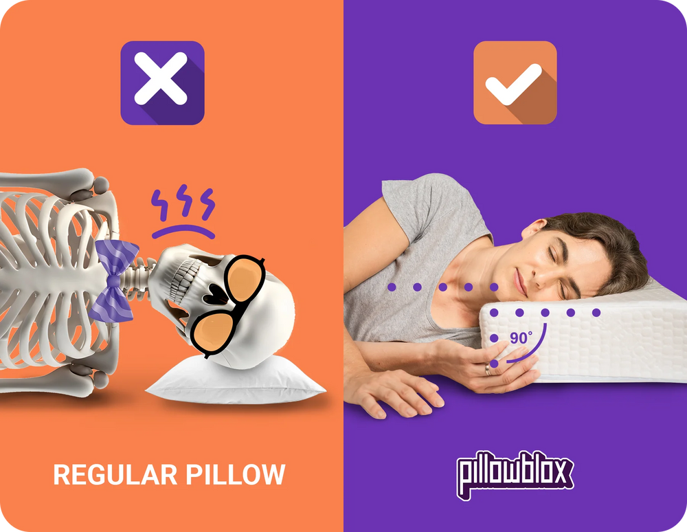 Your shoulder creates a gap. Your pillow needs to fill it.